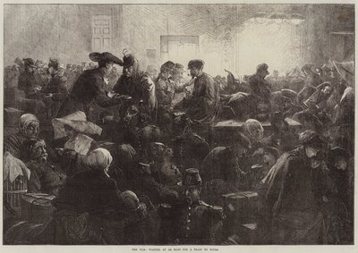 La Guerra, esperando en Le Mans un tren a Tours de Charles J. Staniland